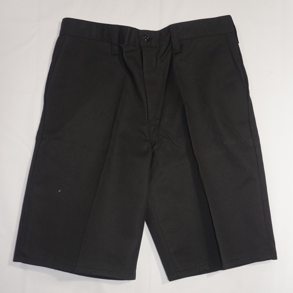 Dickies Size 34 Black Cotton Blend Flat Front Work Shorts